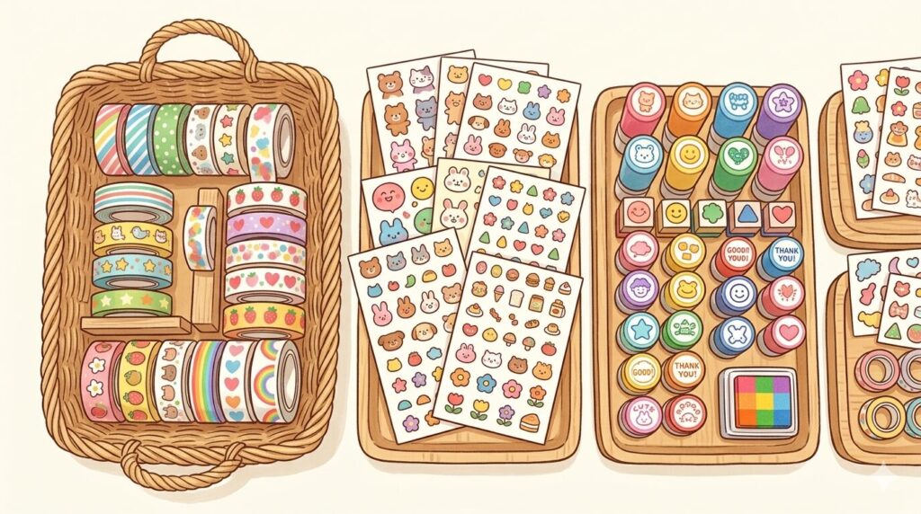 100均の手帳デコグッズ